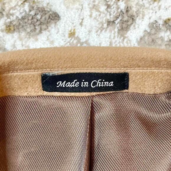 Chaps 44R Camel Wool Silk Cashmere Blazer Jacket – Classic Fit - Picture 4 of 6